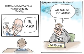 Biden negotiates with Putin on Zoom